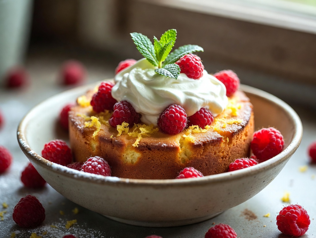 Easy One-Bowl Spring Desserts: Lemon Raspberry Traybake