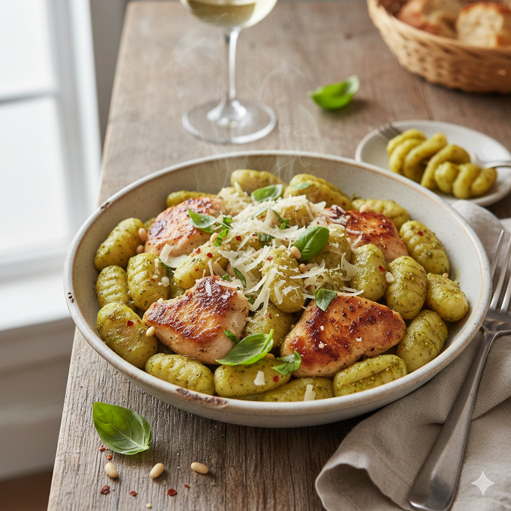 One-Pan Pesto Chicken & Gnocchi: The Ultimate Weeknight Savior