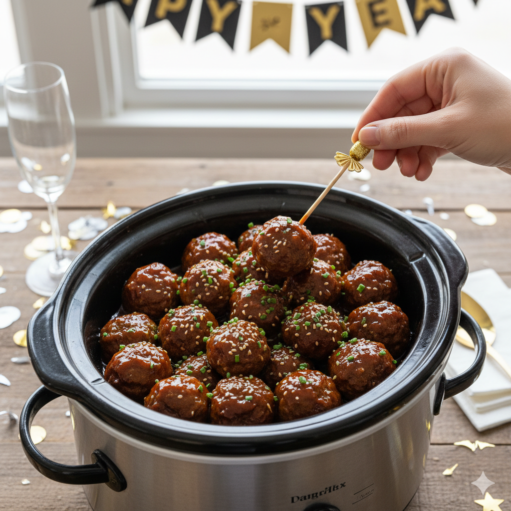 Slow-Cooker Grape Jelly Meatballs: The Best New Year’s App