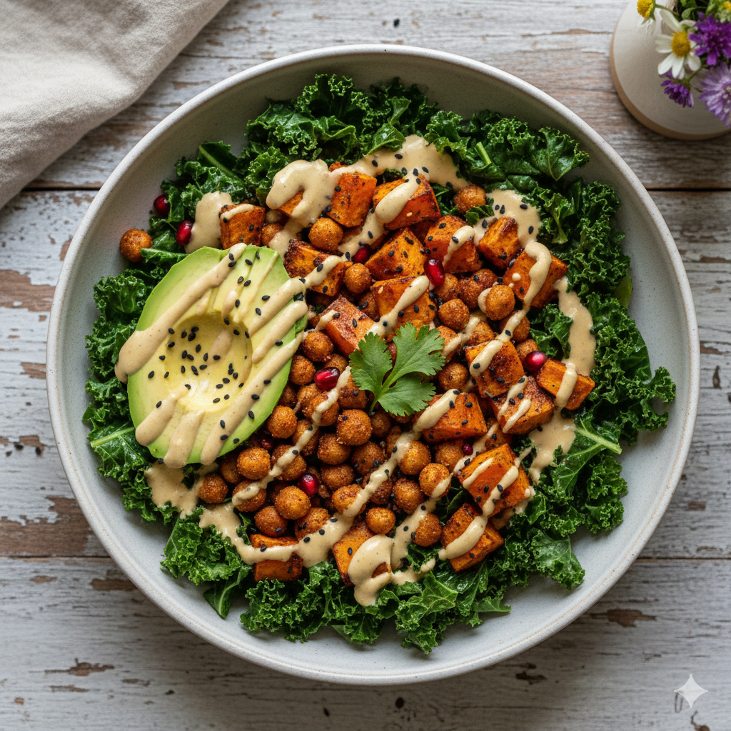 “Glow-Up” Chickpea & Sweet Potato Bowls