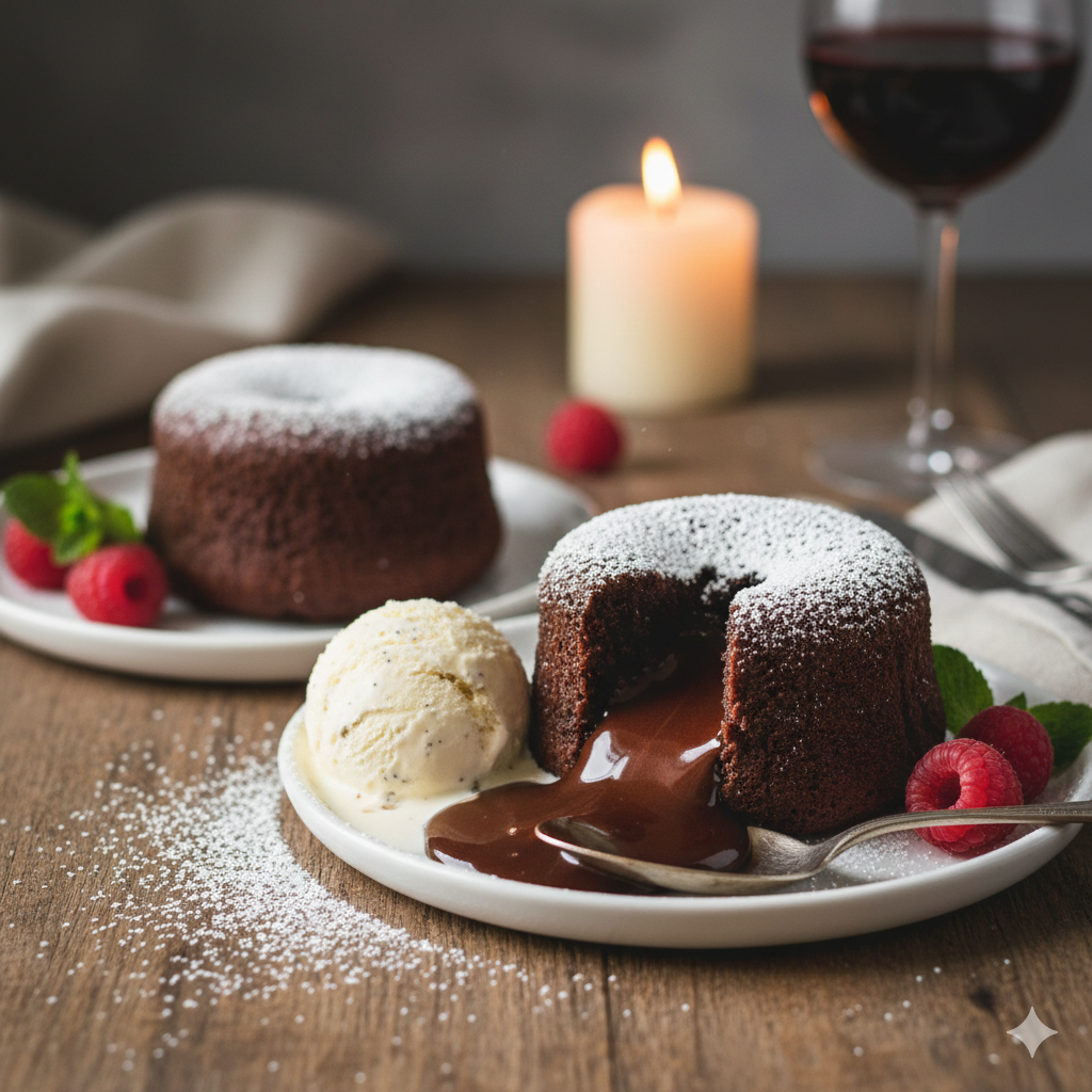 Molten Chocolate Lava Cakes for Two: The Ultimate Date Night Dessert