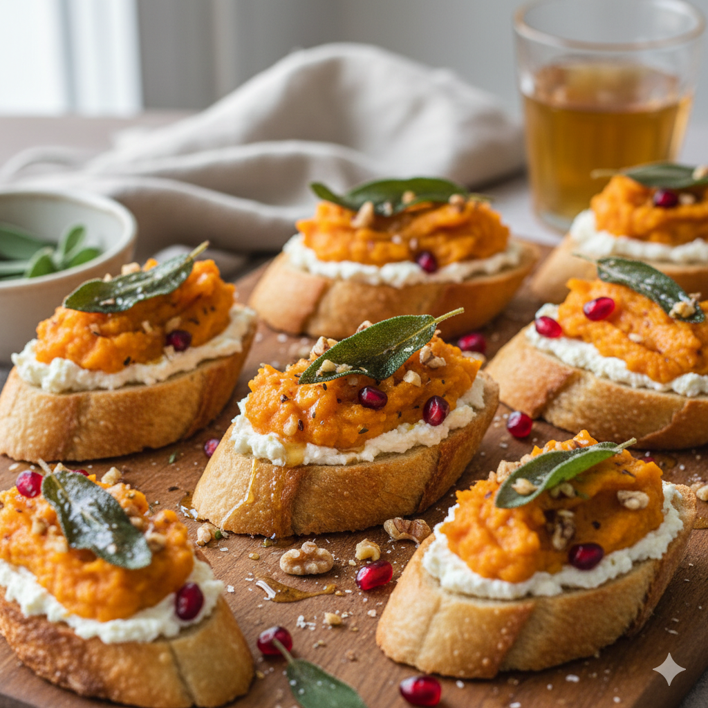 Butternut Squash Crostini with Sage Butter: The Ultimate Appetizer