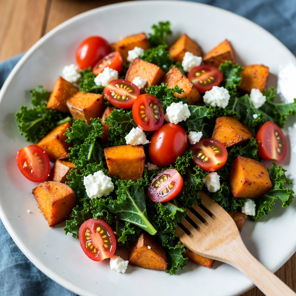 Roasted Sweet Potato & Kale Salad: The Ultimate Nutrient-Dense Power Bowl