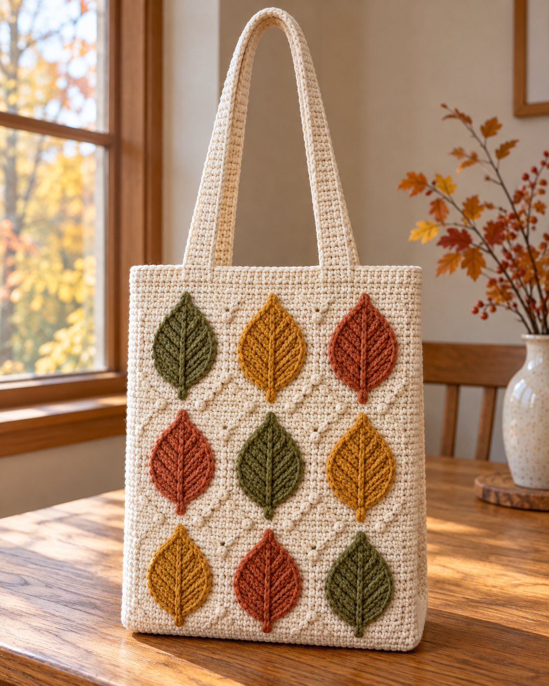 Easy Crochet Leaf Tote Bag Ideas for Cozy Fall Style