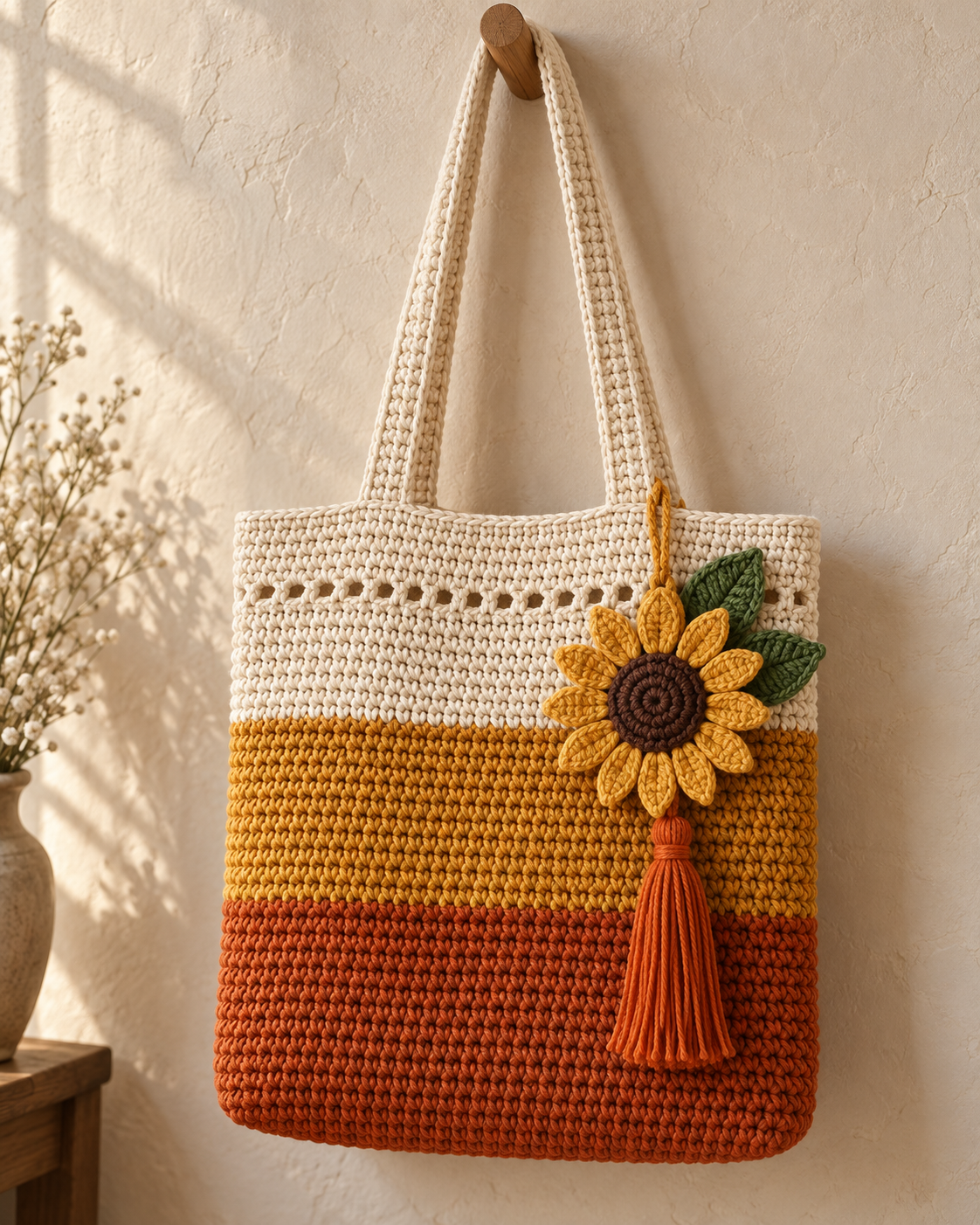 Autumn Harvest Tote with This Sunflower